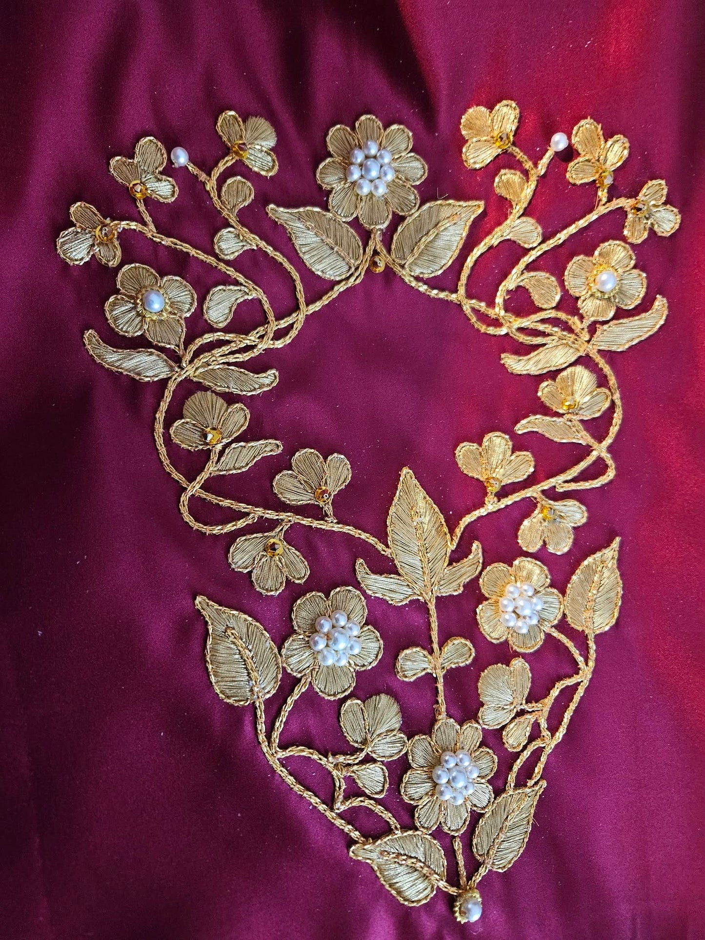 Elizabethan Flowers Bodice Goldwork Embroidery kit