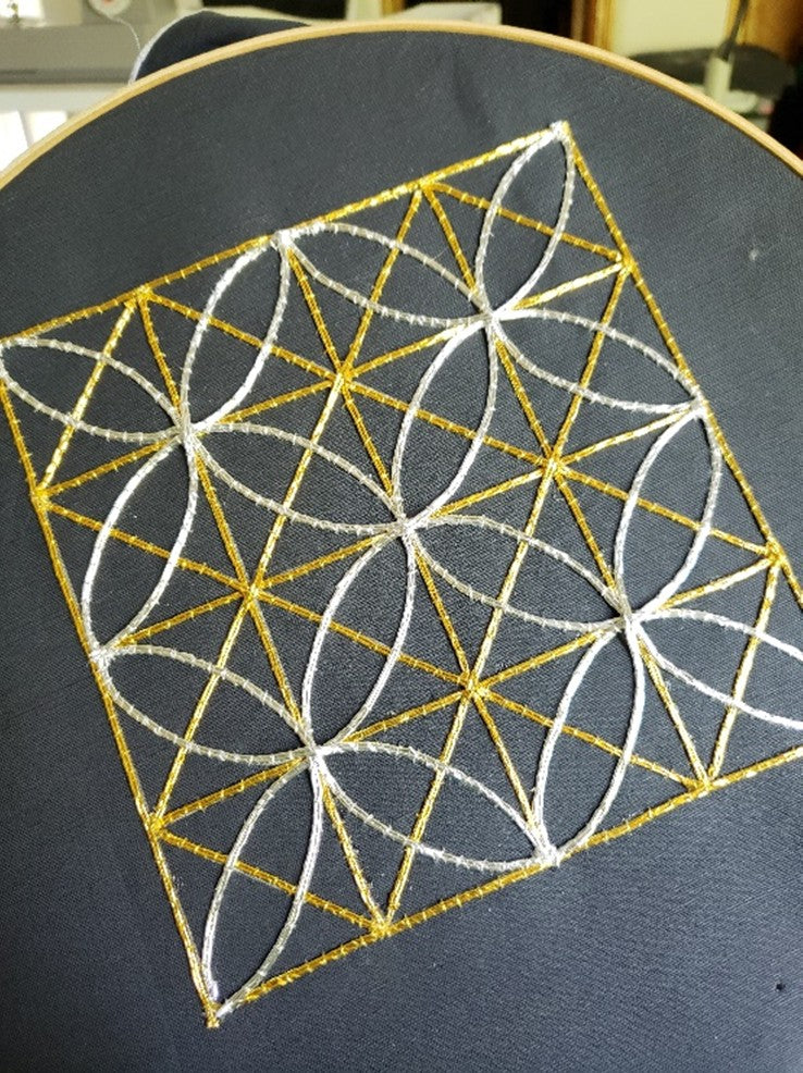 Gothic Window Lattice Embroidery Kit