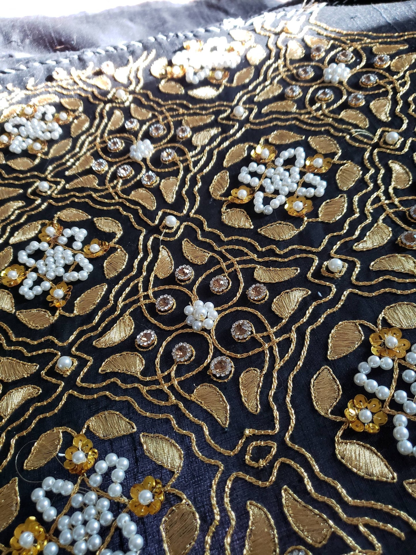 Hand Goldwork Underskirt Panel Queen Katherine Parr replica