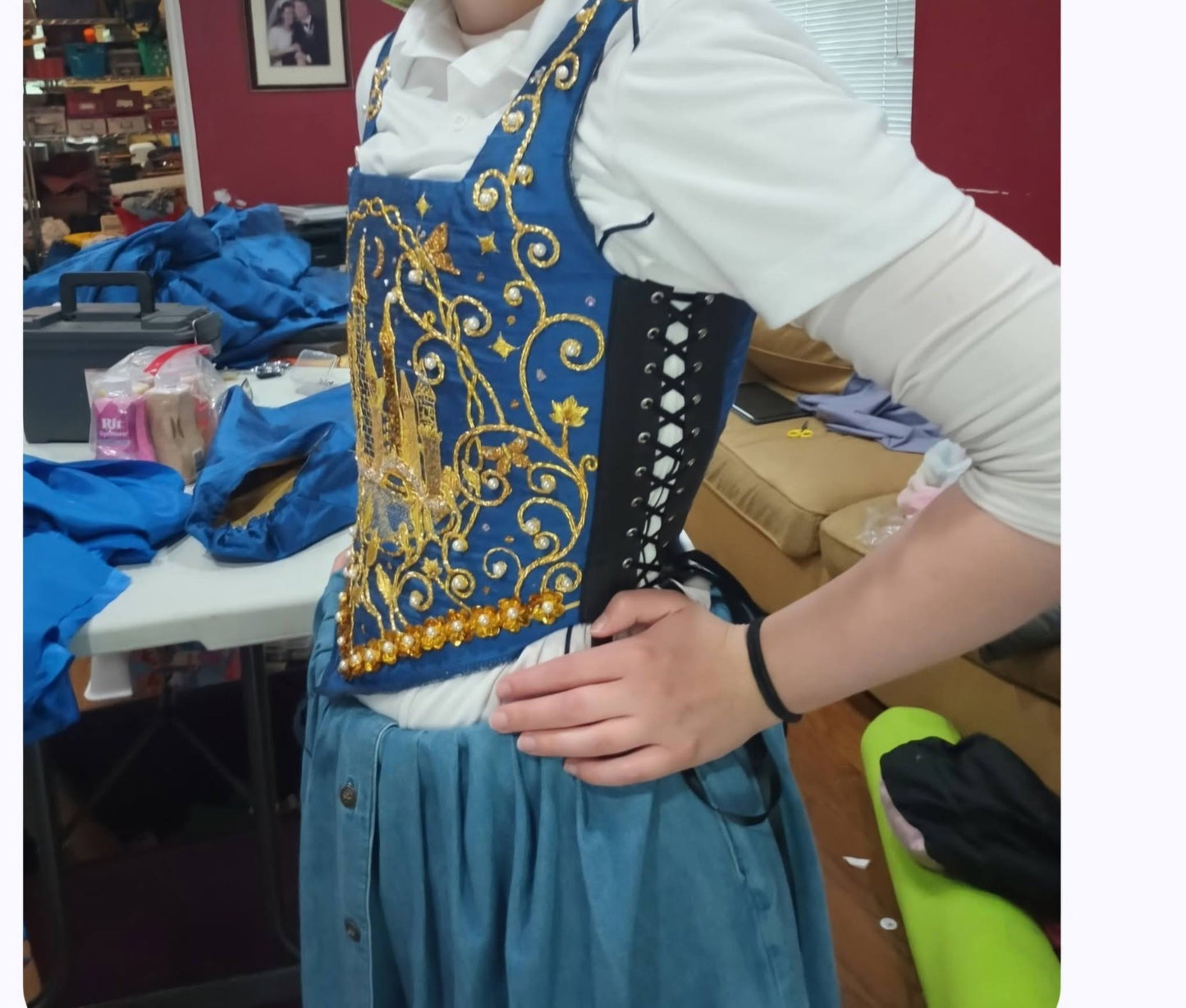 Cinderella Bodice, over skirt and underskirt panel custom
