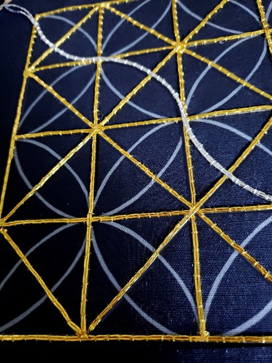 Gothic Window Lattice Embroidery Kit