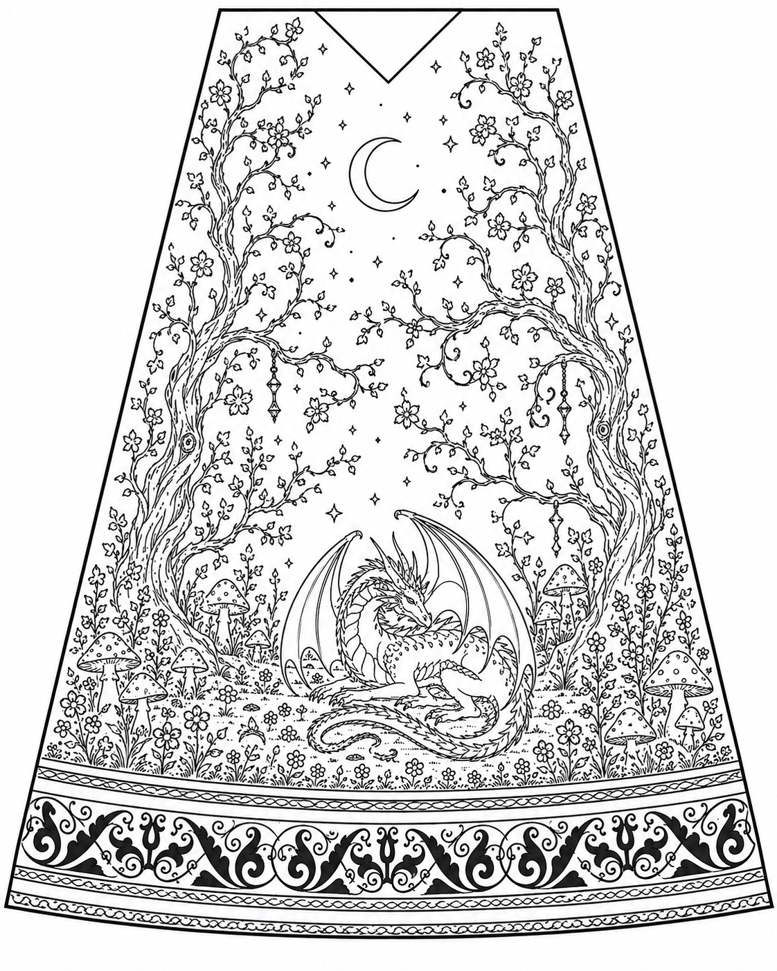 Dragon underskirt panel set