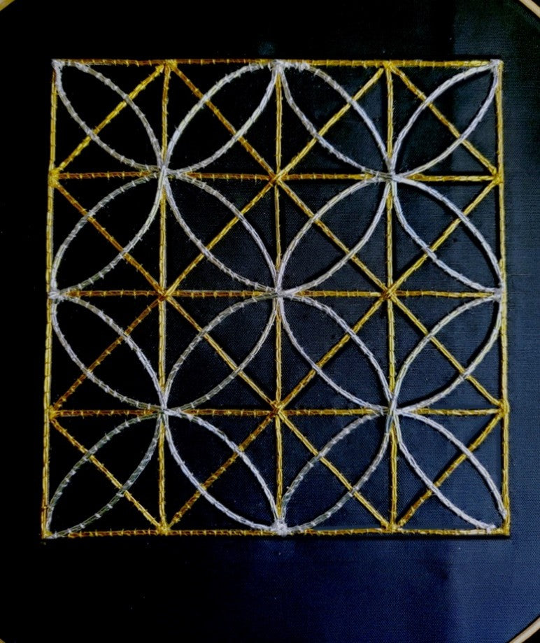 Gothic Window Lattice Embroidery Kit