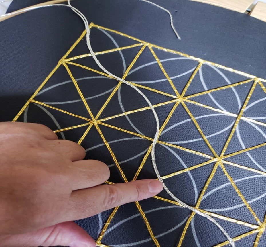 Gothic Window Lattice Embroidery Kit