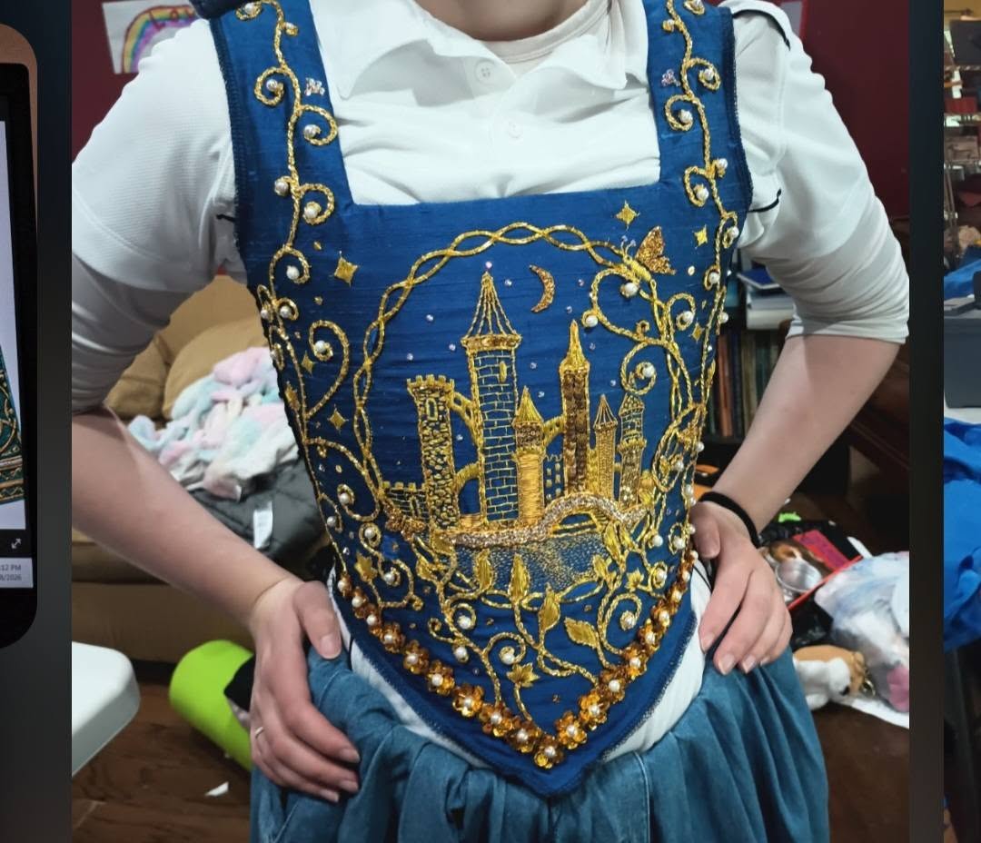 Cinderella Bodice, over skirt and underskirt panel custom