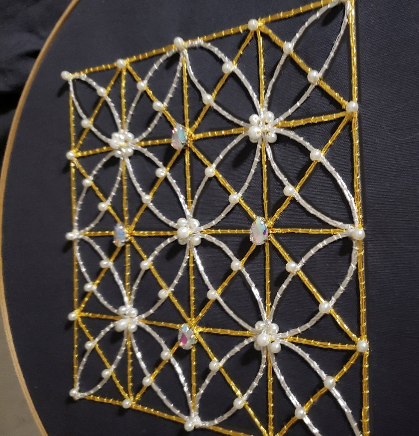 Gothic Window Lattice Embroidery Kit