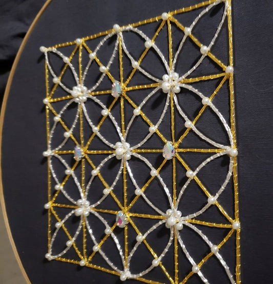 Gothic Window Lattice Embroidery Kit